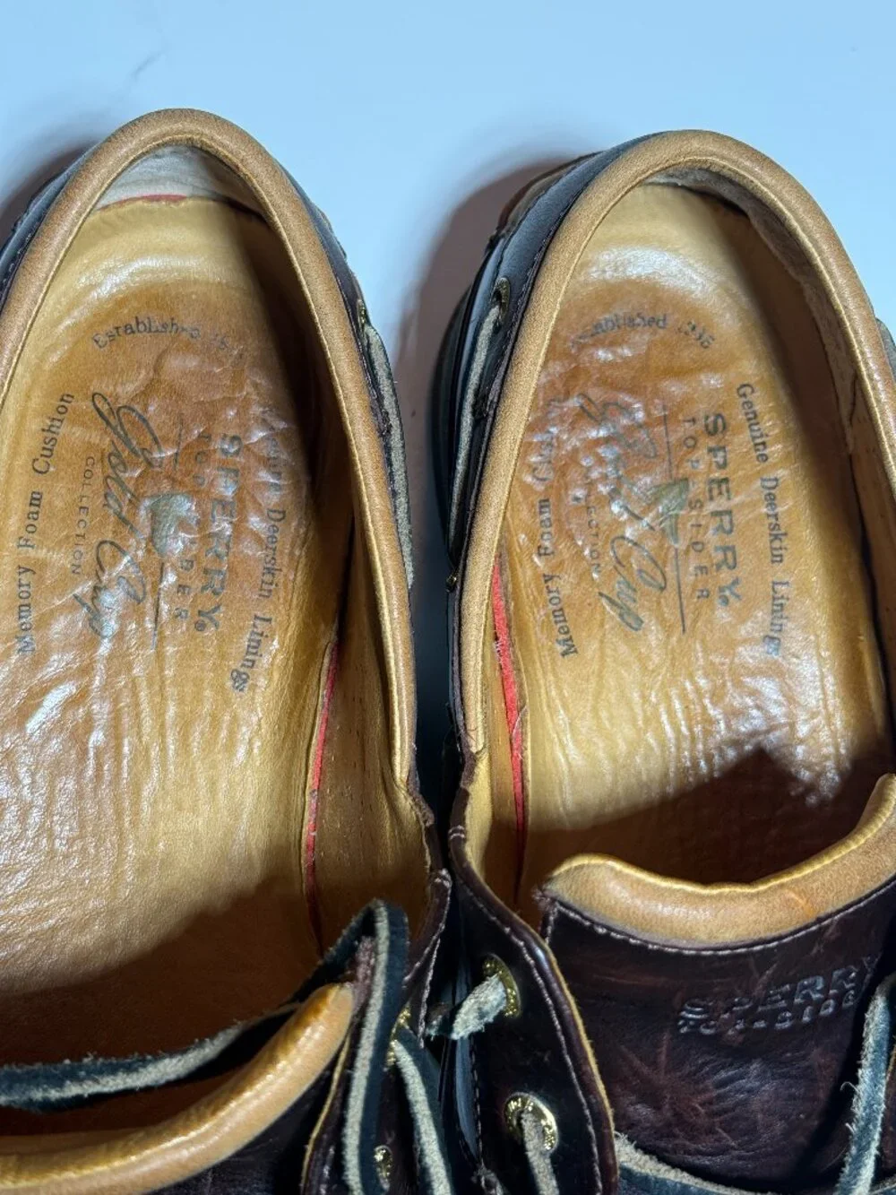 Sperry Top-Sider GOLD CUP Men's Boat Shoe Amaretto (Dark Brown) 0579052 Size 13W